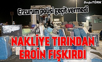 Erzurum'da 217,5 kilogram eroin ele geçirildi
