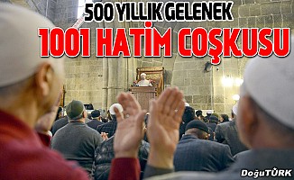Erzurum'da 500 yıllık gelenek olan "1001 Hatim"in duası edildi