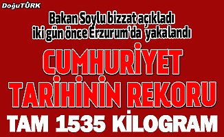 Erzurum’da Cumhuriyet tarihinin en büyük uyuşturucu operasyonu
