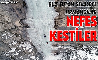 Erzurum'da uluslararası buz tırmanış festivali