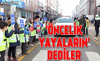 Erzurum'da "yaya öncelikli trafik yılı" uygulaması