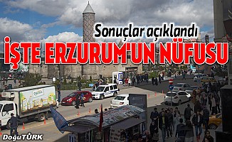 Erzurum’un nüfusu arttı