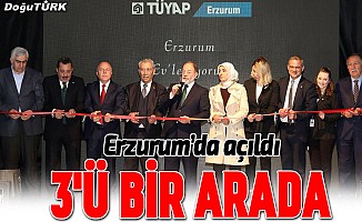 Erzurum'da üç fuar birden açıldı