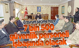 Erzurum’da seçimler güven içerisinde geçecek
