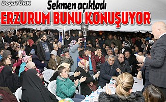 Sekmen: Erzurum bugün artışı konuşuyor
