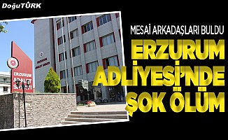 Erzurum Adliyesi’nde şok ölüm