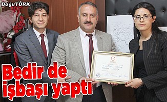 Şenkaya Belediye Başkanı Yavuz Bedir göreve başladı