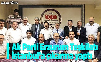 Ak Parti Erzurum İl teşkilatı İstanbul’a çıkarma yaptı