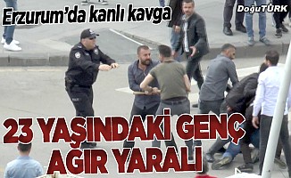 Erzurum'da bıçaklı kavga: 1 yaralı