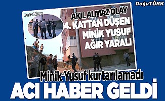 Erzurum'da balkondan düşen çocuk kurtarılamadı