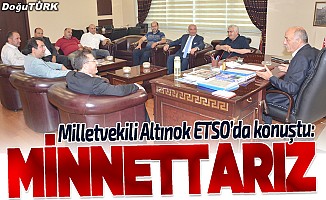 AK Parti Milletvekili Altınok’tan ETSO’ya ziyaret