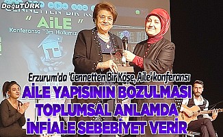 Erzurum’da ‘Cennetten Bir Köşe, Aile’ konferansı