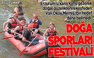 Erzurum Valisi Memiş, Çoruh’ta rafting yaptı