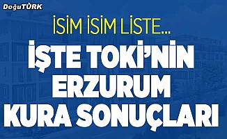 TOKİ Erzurum Aziziye kura sonuçları açıklandı!