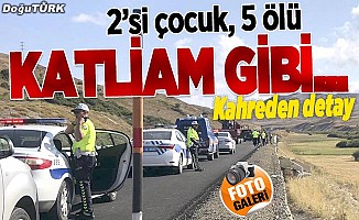 Erzurum'da feci kaza: 5 ölü