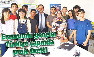 Erzurumlu gençler Zeka Gücü Sınıfı'nda Türkiye çapında proje üretti