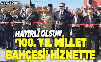 Erzurum'da "100. Yıl Millet Bahçesi" hizmete açıldı
