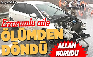 Erzurumlu aile ölümden döndü: 5 yaralı