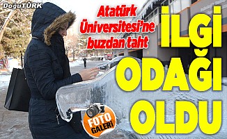 Atatürk Üniversitesi'ne buzdan taht!