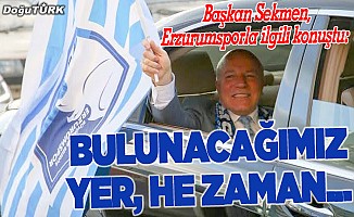 BB Erzurumspor, Süper Lig'e döneceğinden emin…