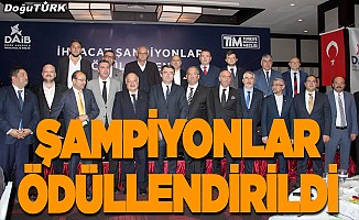 Erzurum'da 2018 yılı ihracat şampiyonları ödüllendirildi