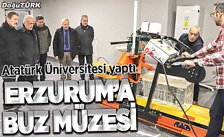 Erzurum "buz müzesi"ne kavuşuyor