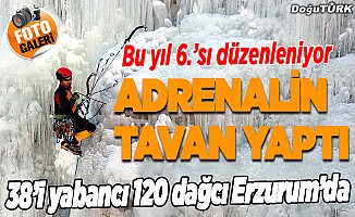 Erzurum'da 6. Uluslararası Emrah Özbay Buz Tırmanış Festivali başladı