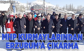 MHP kurmaylarından Erzurum’a çıkarma