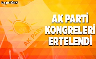 AK Parti kongreleri ertelendi