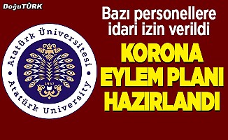 Atatürk Üniversitesi’nden Koronavirüs eylem planı