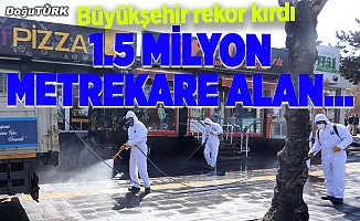Erzurum'da 1,5 milyon metrekarelik alan dezenfekte edildi