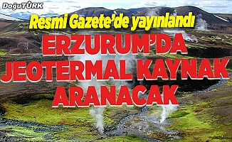 Erzurum'da jeotermal saha ihale edilecek