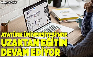 Atatürk Üniversitesi öğrencileri uzaktan eğitimle derslerine devam ediyor