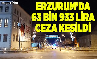Erzurum'da 49 kişiye ceza