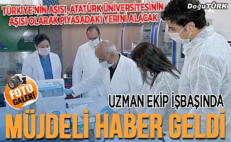KOVİD 19 aşı çalışmasında müjdeli haber Atatürk Üniversitesi'nden