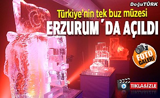Erzurum'da Türkiye'nin tek buz müzesi açıldı