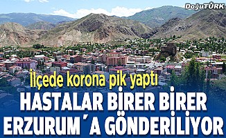 İlçede korona pik yaptı, 10 hasta Erzurum’a gönderildi