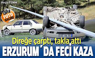 Erzurum’da feci kaza; yaralılar var