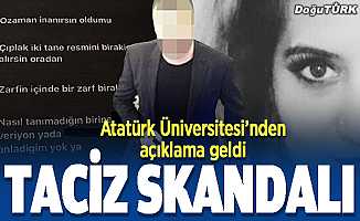 Erzurum’da taciz skandalı