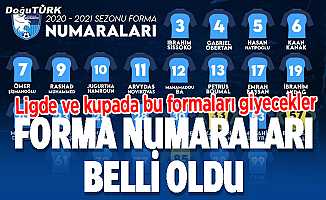 BB Erzurumspor'da forma numaraları belli oldu