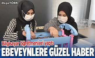 Erzurum'da bilgisayar öğretmenlerinden "akıllı beşik"