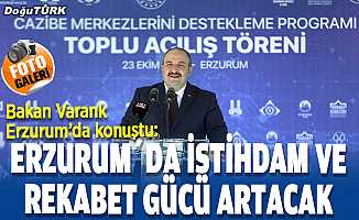 Bakan Varank: Erzurum, 4 mevsim turist çeksin istiyoruz