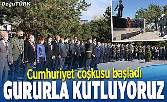 Erzurum’da 29 Ekim Cumhuriyet Bayramı kutlanıyor