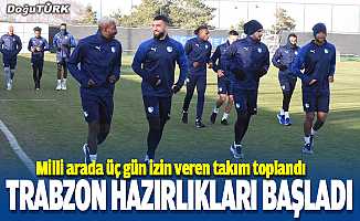 BB Erzurumspor, Trabzonspor maçı hazırlıklarına başladı