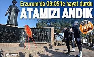Büyük Önder Atatürk'ü saygı ve minnetle andık