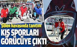 Erzurum'da kış sporları vatandaşlara tanıtıldı