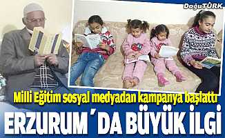Erzurum'da başlatılan evde kitap okuma kampanyasına büyük ilgi