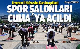 Erzurum'da cuma namazı spor salonlarında da kılınabilecek