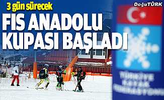 FIS Uluslararası Alp Disiplini Anadolu Kupası Erzurum'da başladı
