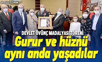 Erzurum'da Devlet Övünç Madalyası ve Beratı Töreni düzenlendi